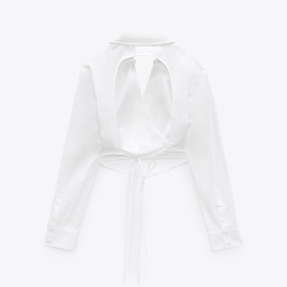 WHITE CROSSBODY TOP